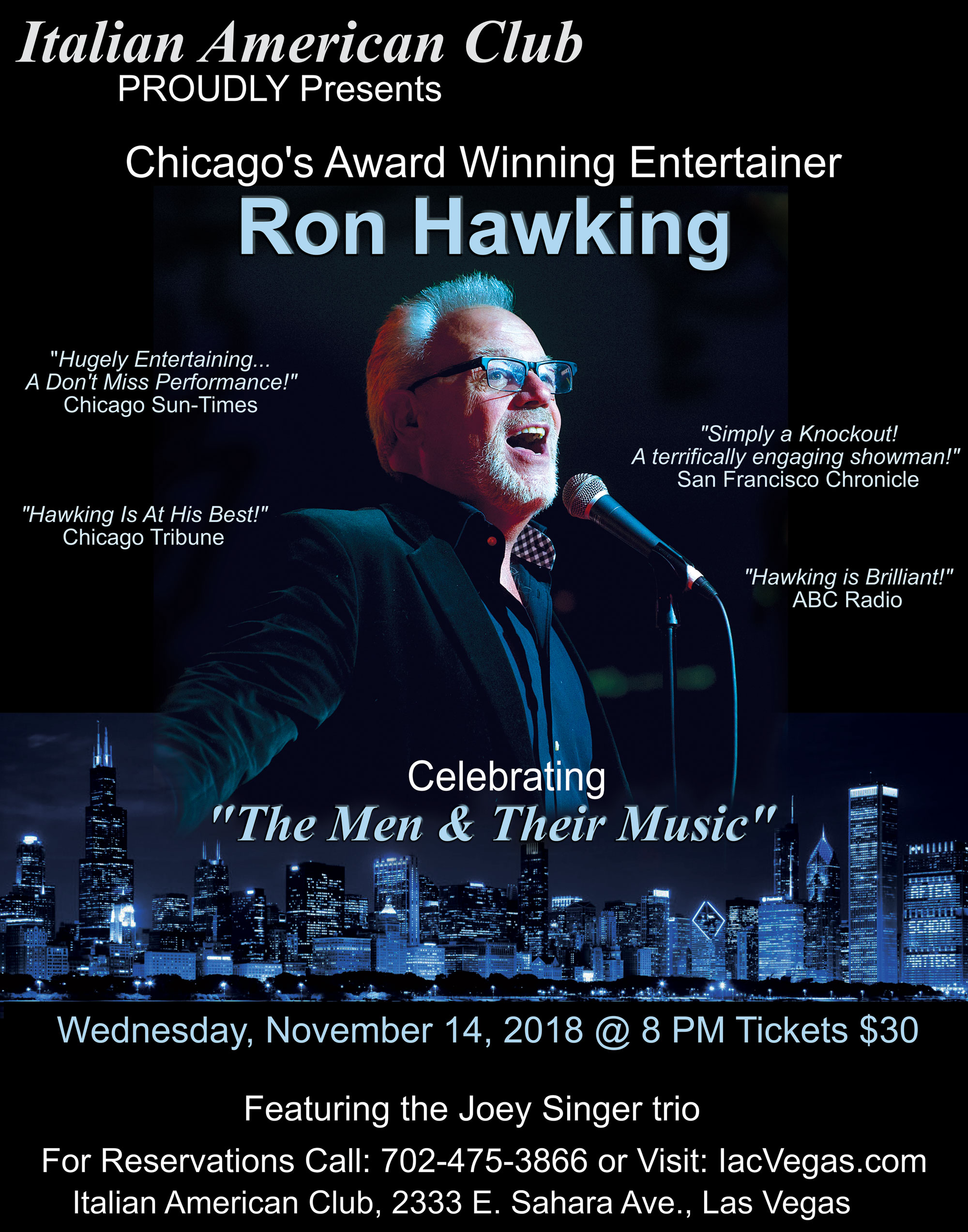 Ron Hawking - Chicago's Award Winning Entertainer
